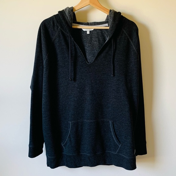 Victoria's Secret Tops - NWOT Victoria’s Secret Solid V-neck Hoodie Sweatshirt